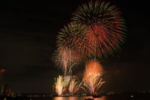 花火の打ち上げ