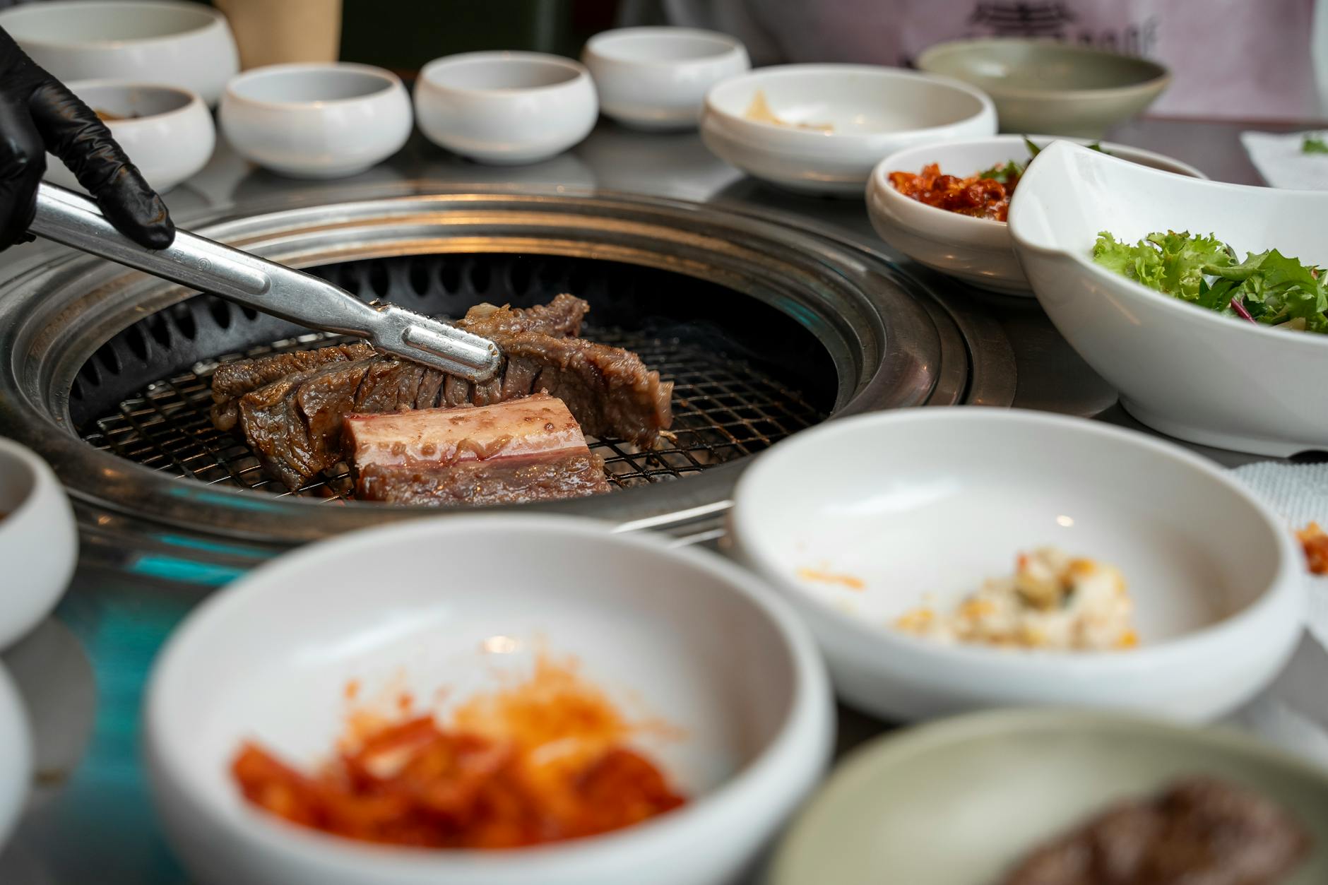 韓国焼肉の調理