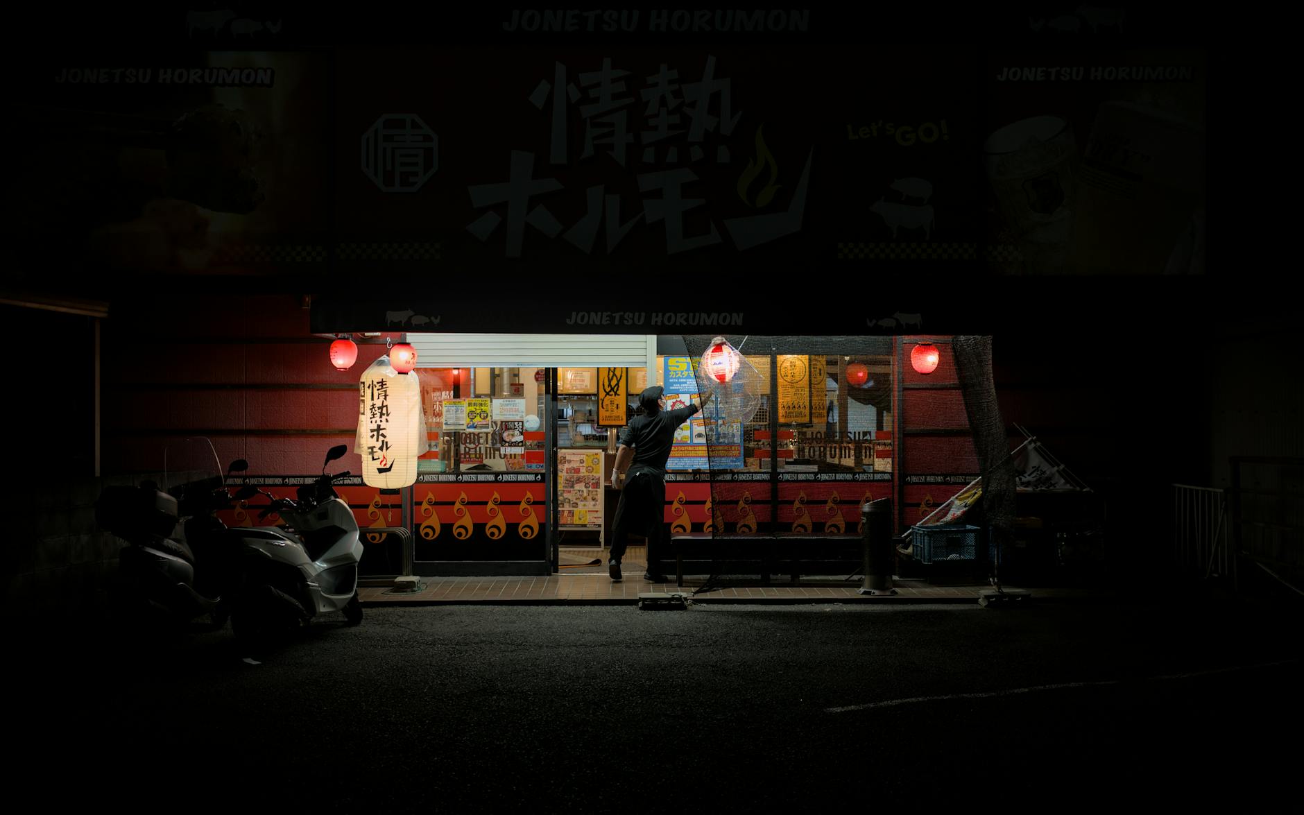 夜の屋台街