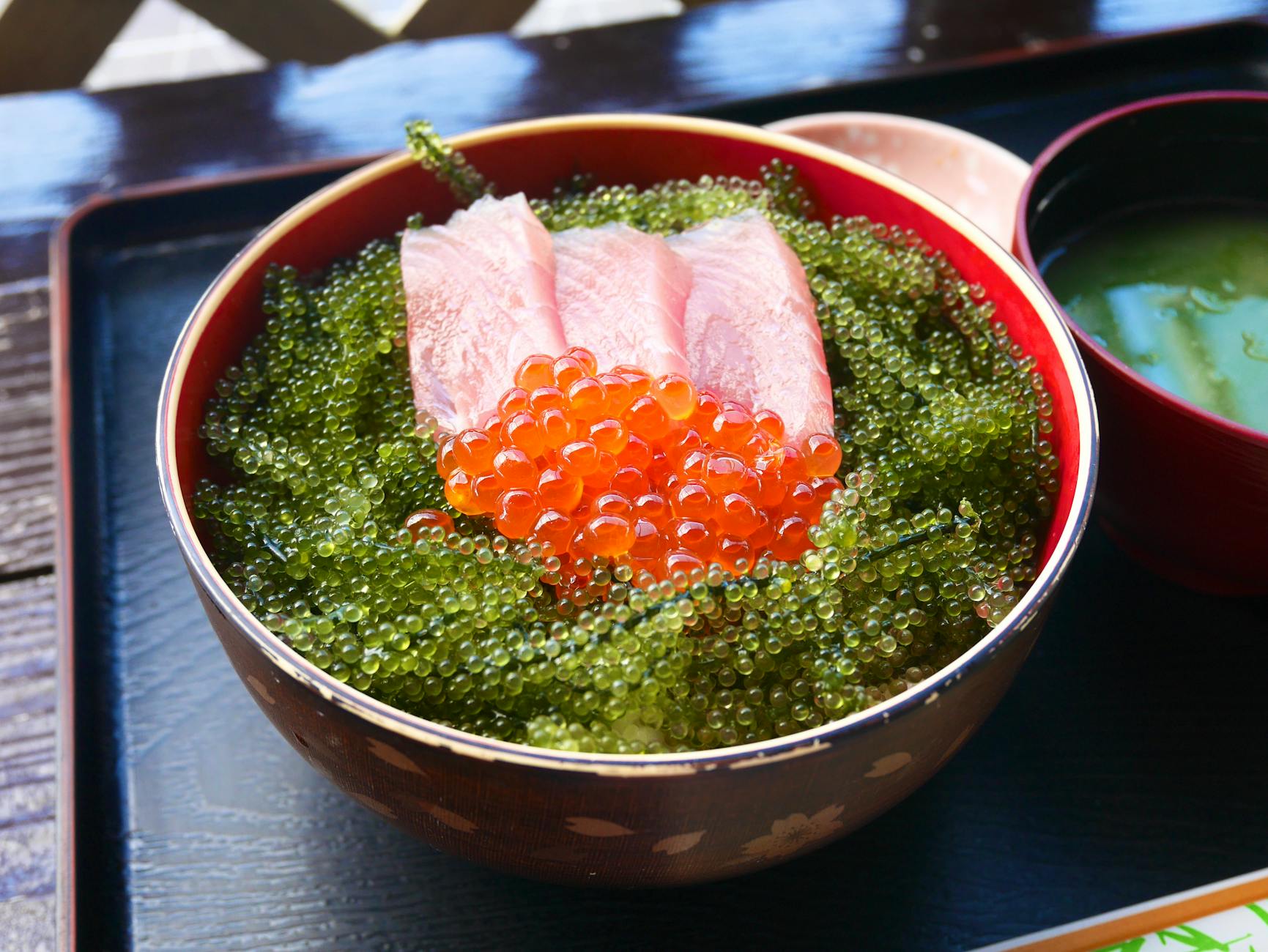 博多名物の明太子の盛り付け