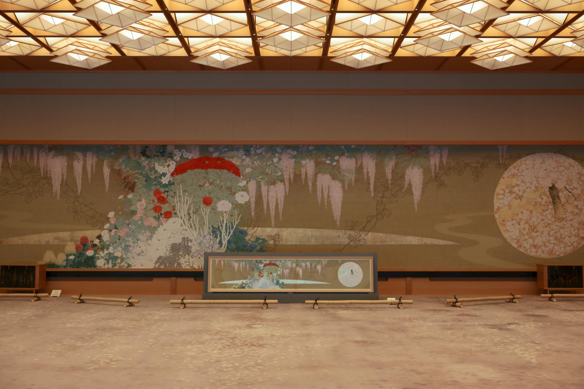博物館の落ち着いた展示