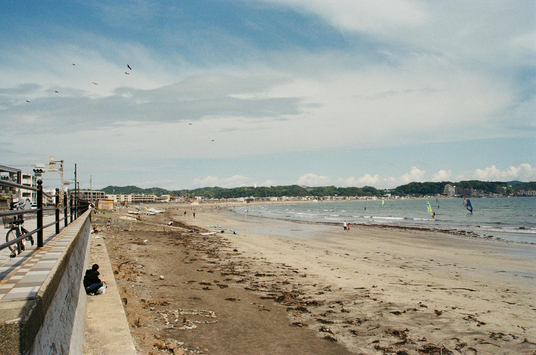 百道浜の海岸線