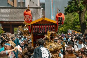 山笠の力強い姿