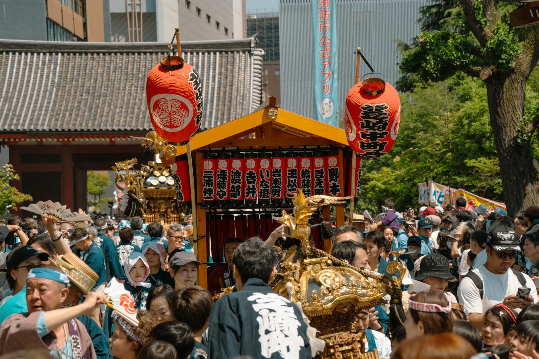 山笠の力強い姿